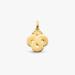 New Arthus Bertrand Pendentif Or Jaune Enlacé