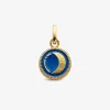 Clearance Arthus Bertrand Pendentif Or Jaune Lune - Bleu Roi