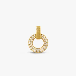 Discount Arthus Bertrand Pendentif Ruban Or Jaune et Pavé Diamants